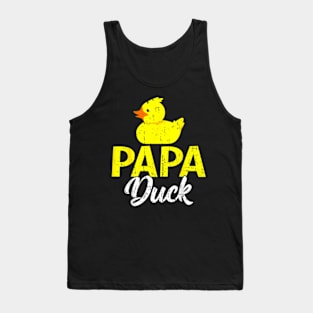 Cute Duckling Duckies Lover Papa Duck Father Day Tank Top